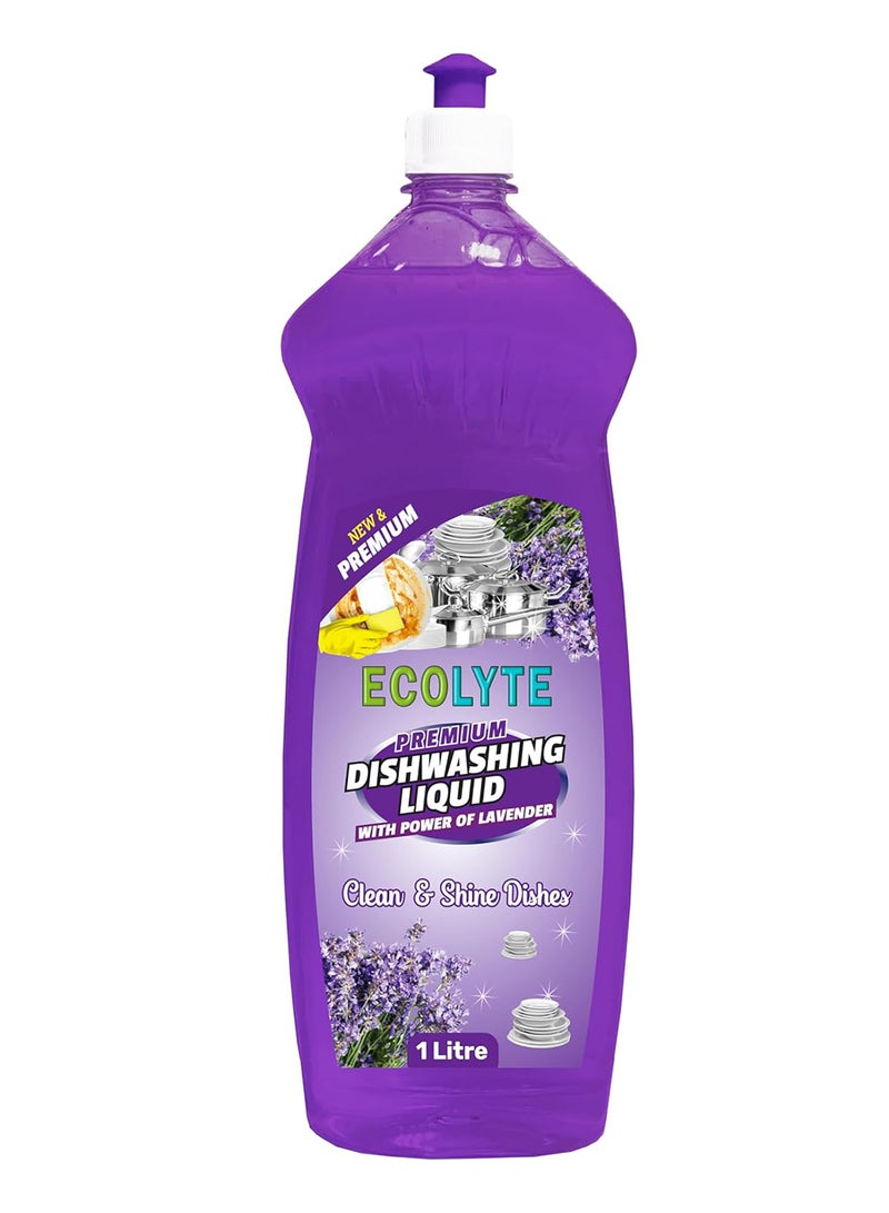 ECOLYTE+ Lavender Dishwashing Liquid - 1 Liter - Image 1